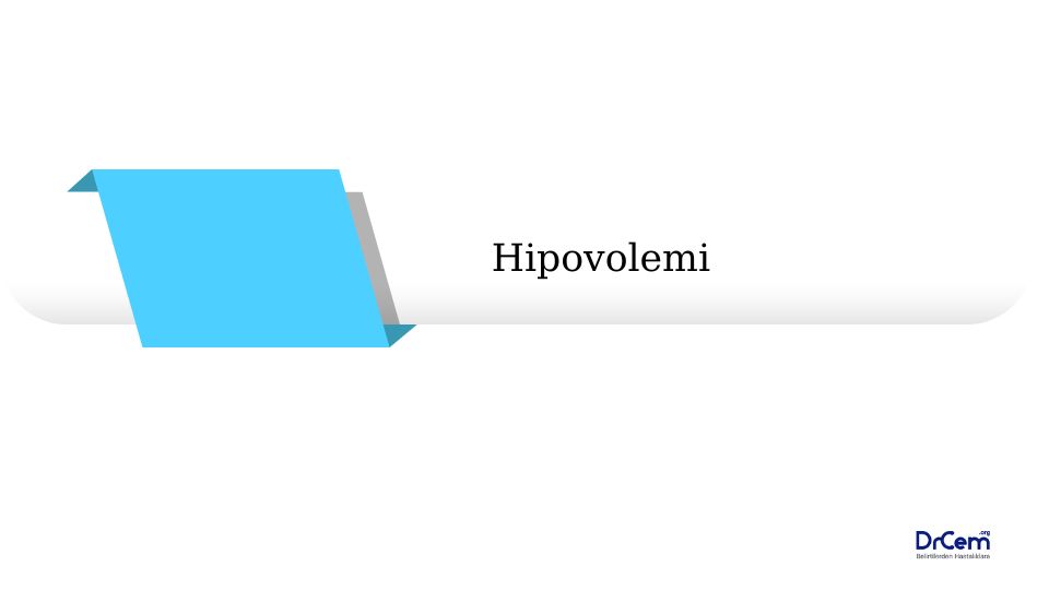 Hipovolemi görseli - DrCem hastalık rehberi